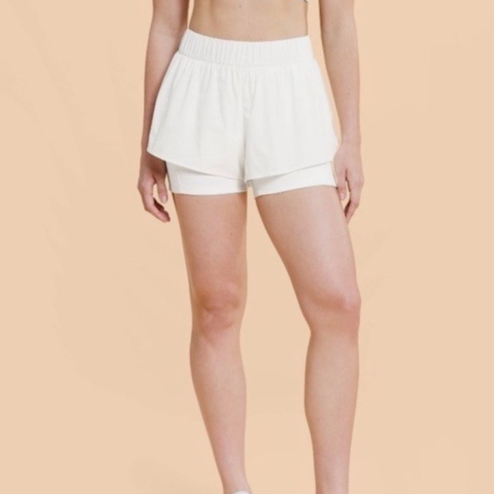 Women's White Athletic Skort with Inner Shorts BNWT
